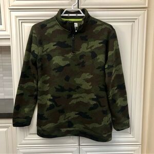 Old Navy fleece lined kids partial zip sweater